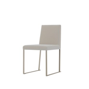 lia modern fabric dining chair sleigh legs