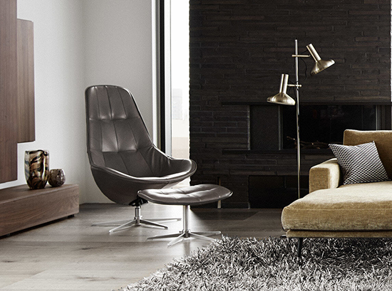 Boston leather armchair