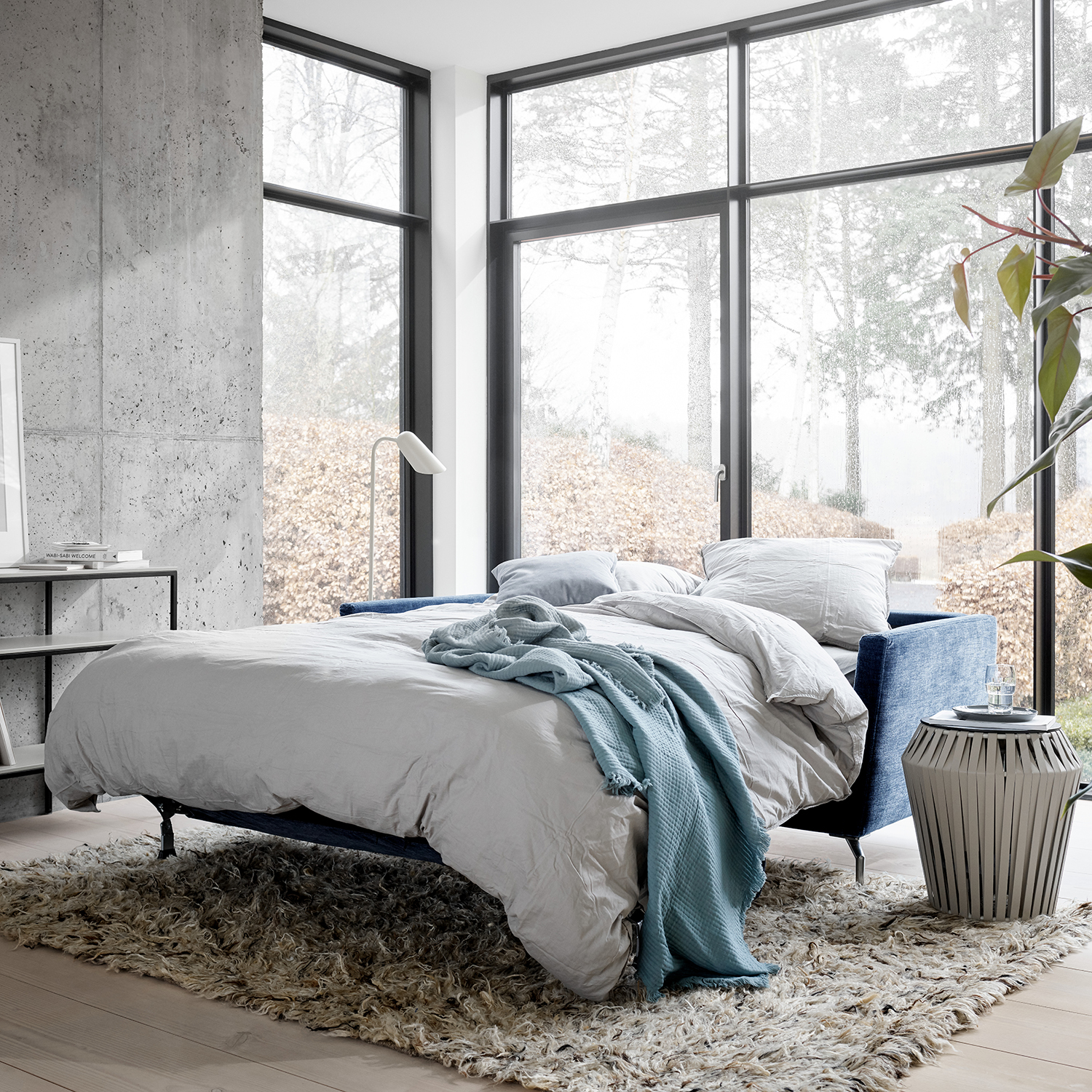 Osaka Blue Sofa Bed Sydney