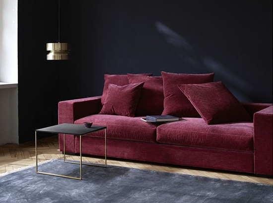 Cenova - red fabric sofa Sydney