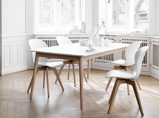 Adelaide white Scandinavian chairs