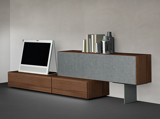 Lugano wooden tv unit