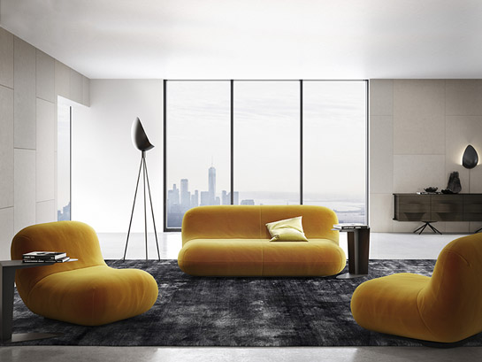 Chelsea mustard velvet sofa