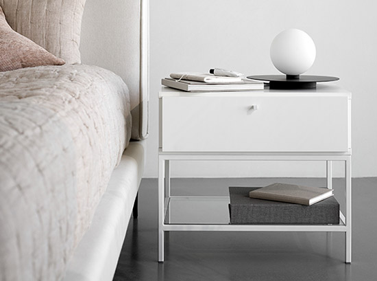 white nightstand side table sydney