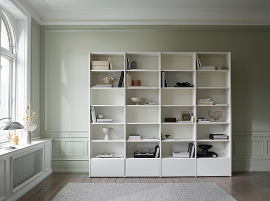 White Copenhagen Bookcase