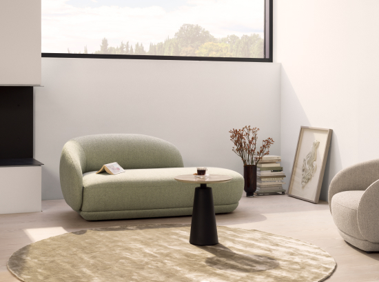 green round sofa